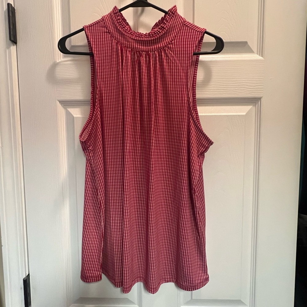 Red Tank Top Blouse